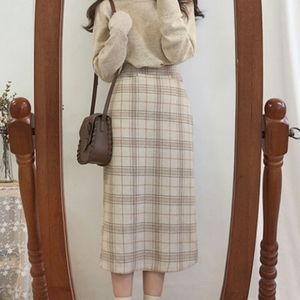 Plaid Mindi A Line Skirt